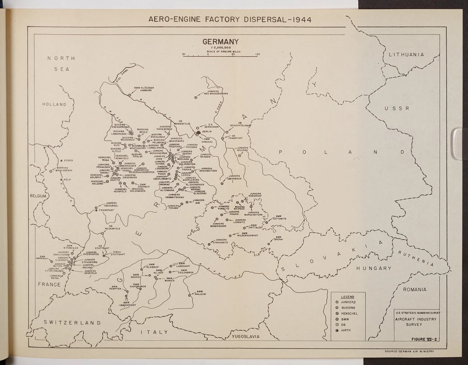 Figure VII-2: Aero-Engine Factory Dispersal-1944